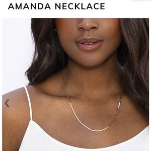 Miranda Frye Amanda gold necklace